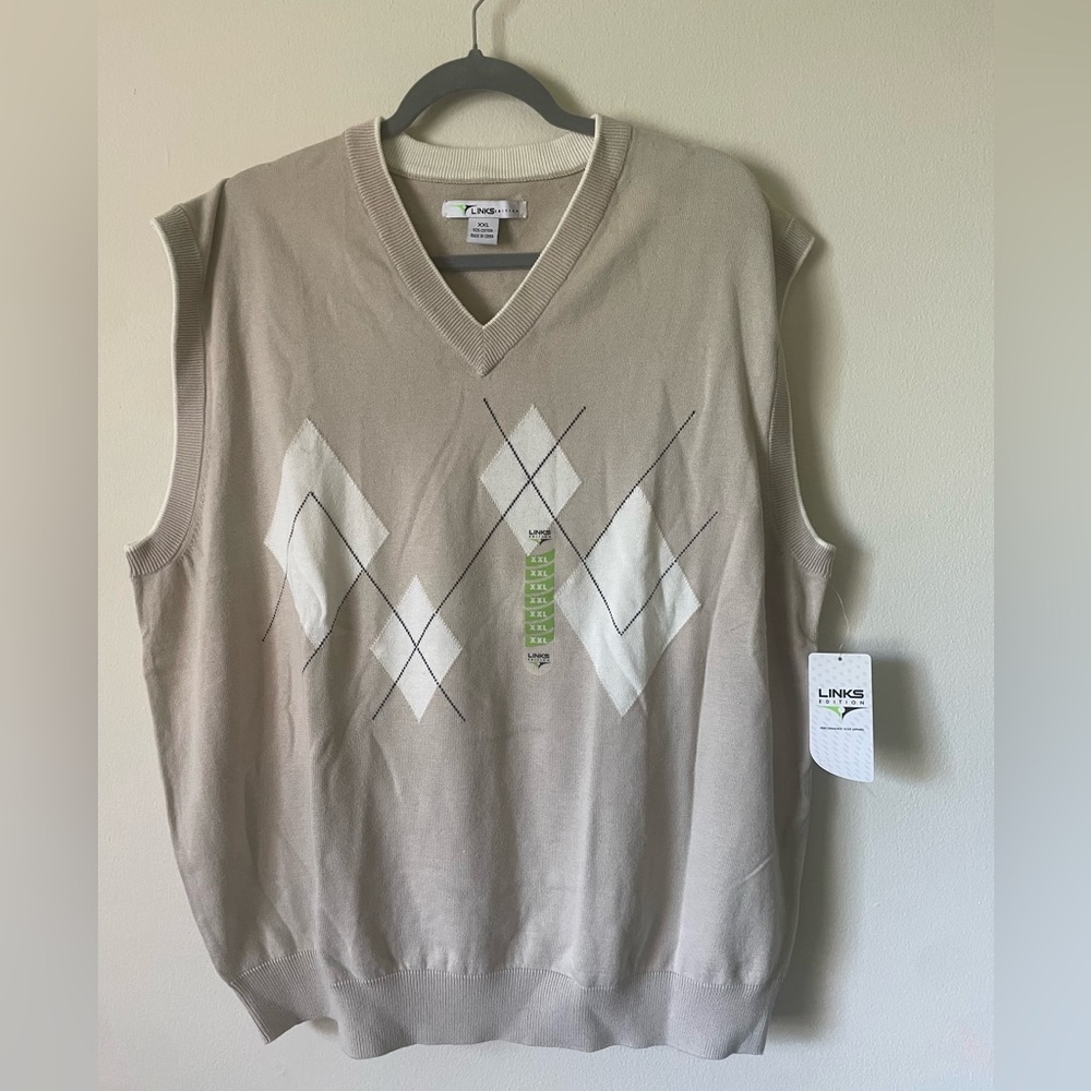 Links  Edition Golf Men's Sleeveless  Sweater - XXL